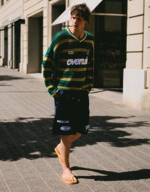 Jersey boxy fit mesh gráfico